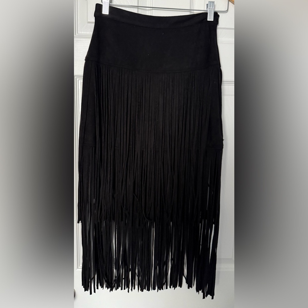Black Fringe skirt